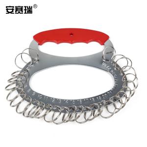 安赛瑞 28位金属钥匙盘(含钥匙扣)房间钥匙管理盘 金属钥匙板 不锈钢钥匙收纳板 钥匙管理圈 13995
