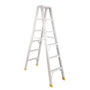 郑兴安 LGPS-25 铝合金双侧人字梯 梯长2500mm 人字高度2430mm 梯级数8步 工作高度1530mm 自重约17kg 宽度412mm 厚度150mm