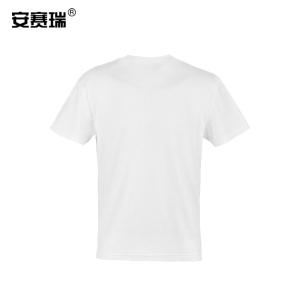 安赛瑞 精梳棉透气短袖T恤 白色 M码 袋装