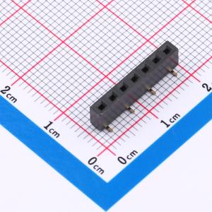 间距:2.54mm 1x7P 立贴