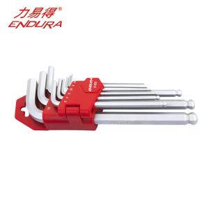 力易得 E1555 9件公制加长球头内六角