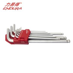 力易得 E1572 9件英制特长球头内六角