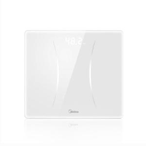 美的(Midea)体重秤体重称家用健康称重计电子秤人体高精度智能体重称Led显示健身减肥运动MS-CW4白色