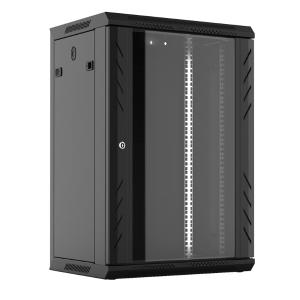 图腾(TOTEN)W2.6418 网络机柜18U 挂壁挂式机柜 路由器交换机机柜 厚度:方孔条1.5,侧门0.8,其余1.2mm