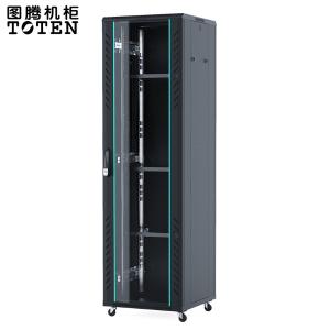 图腾(TOTEN)G2.6642 网络机柜 计算机柜 加厚机柜 交换机机柜 玻璃门机柜UPS电源 黑色 42U2米