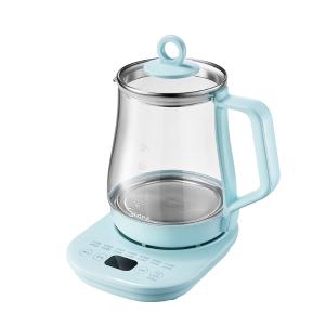 美的(Midea)养生壶1.5升大容量智能预约304不锈钢加热底盘高硼硅玻璃壶身YSN1510