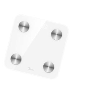美的(Midea)智能体脂秤家用健康秤电子秤高精度 Led显示健身减肥运动 MCF-C3 D 白色 锂电池