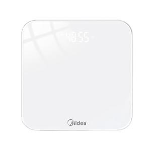 美的(Midea)体重秤家用人体健康体重称重计电子秤 高精准智能APP联接 Led显示健身减肥运动 健康秤MO-CW6白