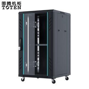 图腾(TOTEN)G2.6618 计算机机柜 网络小机柜 加厚机柜 交换机机柜 黑色 18U