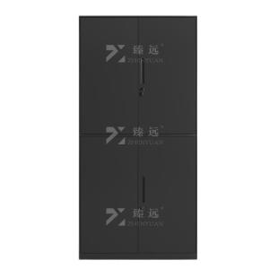 臻远ZY-WJGC-31钢制窄边文件柜拆装档案柜 黑色通双节文件柜