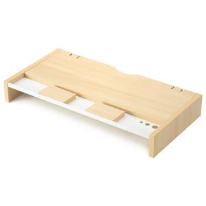 SANWA SUPPLY(山业)桌上架 显示器增高架 多功能收纳 55cm 浅木色MR-C1LM