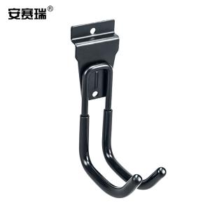 安赛瑞 收纳挂钩 汽车美容车库五金工具展示挂架 仓库置物架 大圆 黑色 200730