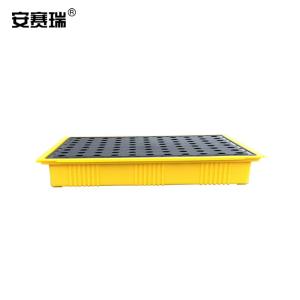 安赛瑞 防渗漏托盘 桌面油桶实验室塑料危废化学品接油盘防溢平台 50×36×10cm 200217