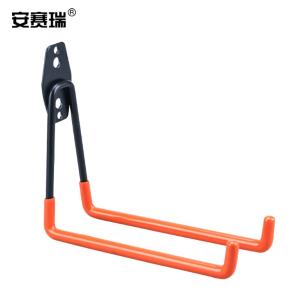 安赛瑞 收纳挂钩 汽车美容车库五金工具展示挂架 仓库置物架 大方 橙色 200722