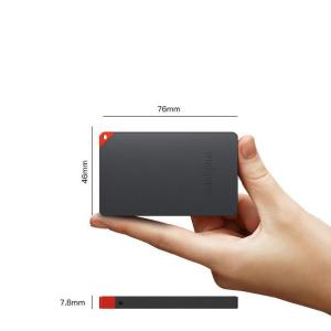 联想 thinkplus 1TB移动固态硬盘 USB3.2高速PSSD移动硬盘小巧便携读取400MB/S US100黑色