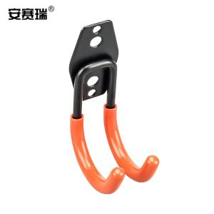 安赛瑞 收纳挂钩 汽车美容车库五金工具展示挂架 仓库置物架 小圆 橙色 200723
