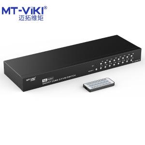 迈拓维矩/MT-viki kvm切换器16进1出VGA工业级自动多电脑usb切换器键鼠共享服务器遥控切换16口 MT-1601UK-CH 单位:台