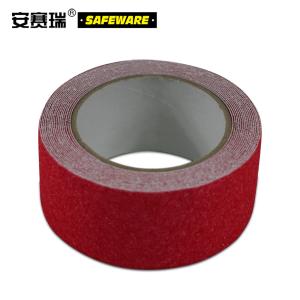 安赛瑞 彩色防滑胶带(玫红)50mm×5m 彩色防滑贴 警示防滑胶带 11900