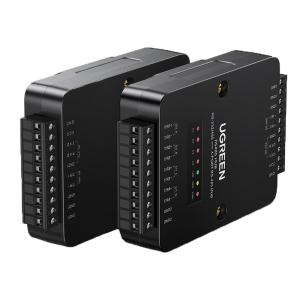 绿联(UGREEN)RS232/485分配器转4口RS485集线器 串口hub一分四分线器光电隔离中继转换器 80114   CM328