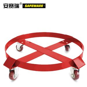 安赛瑞 简易型油桶搬运车 钢制平移油桶车 油桶底座小车 油桶万向轮移动底座 Φ61cm 载重400kg 23688