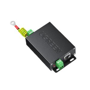 绿联(UGREEN) 网络电源二合一防雷器 RJ45监控网络电源防雷浪涌保护器 室外监控摄像头设备防雷器80740 网络电源二合一防雷器CM369