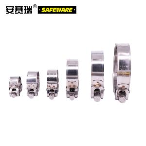 安赛瑞 不锈钢欧式强力喉箍 304不锈钢欧式强力箍 卡箍 管卡 抱箍 113-121mm(2个装)22663