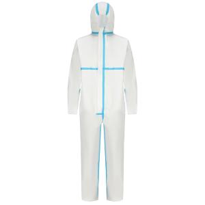 固体颗粒物化学防护服,PE袋包装,L