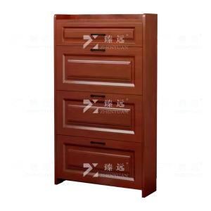臻远ZY4022004木质翻斗鞋柜入户门口窄边鞋柜单层单抽屉