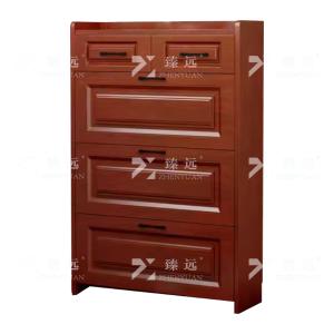 臻远ZY4022008木质翻斗鞋柜入户门口窄边鞋柜单层双抽屉