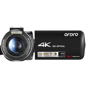 欧达(ORDRO)AC7 4K直播摄像机数码高清dv录像机专业vlog短视频摄影机家用旅游会议 1200倍动态变焦
