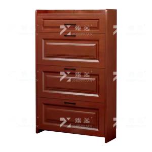 臻远ZY4022012木质翻斗鞋柜入户门口窄边鞋柜双层单抽屉
