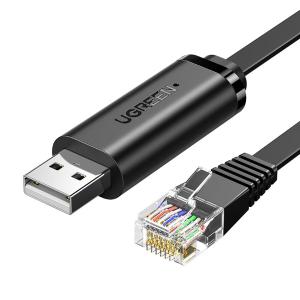 绿联Console调试线USB转RJ45控制线交换机路由器配置线转换线适用 usb转console调试线3米CM204  60813