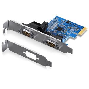 绿联(UGREEN)PCI-E转RS232双串口转接卡 PCI转COM串口9针接口扩展卡rs232多串口光缆拓展卡 CM336  80116