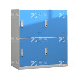 臻远ZY-GYGC-35 彩色书包柜员工宿舍更衣柜矮柜多门储物柜 四门蓝色