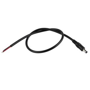 LICQ DC电源线单头0.75平方长度0.5米直公头DC5525-G-0.75SQ-0.5M-DX