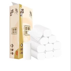 清风B02B7MCN5原木纯品4层75克无芯卷纸 10卷*1提