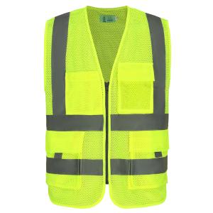 警示服马甲,桃形网眼布120/㎡,PE袋包装,2XL