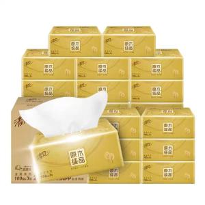 清风AR42GZZ02原木金装系列180*132mm三层100抽抽取式面纸 24包-箱装 4包*6提