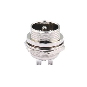 XKB Connection(中国星坤)航空插头GX16-3Pin固定式插座焊接针,面板安装插座,航空插头,EG.GX16.P03.CAL