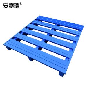 安赛瑞 钢制托盘 叉车托盘栈板 仓储防潮板物流垫板垫仓板120×120×12.5cm 漏铺  200245
