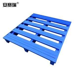 安赛瑞 钢制托盘 叉车托盘栈板 仓储防潮板物流垫板垫仓板100×100×12.5cm 漏铺   200244