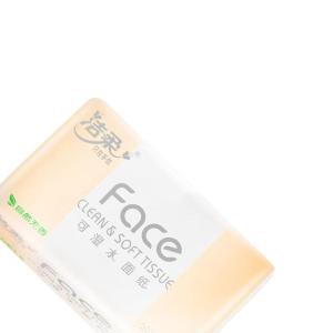 洁柔 粉Face 抽纸可湿水纸巾母婴 3层*120抽/包*6包 M号 抽纸 (计价单位:提)