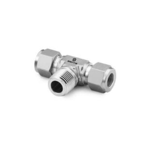 SMYTIK(斯麦提克) 支管外螺纹卡套三通 S6-TTM-01-MR02 1/8"-1/4" 316不锈钢 英制卡套管到NPT外螺纹