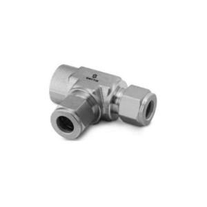 SMYTIK(斯麦提克) 主管内螺纹卡套三通 S6-TFT-02-MR01 1/4"-1/8" 316不锈钢 卡套管英制到NPT内螺纹