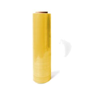 安赛瑞 缠绕膜  5cm×200m 净重3.5kg/卷 单卷 彩色物流捆包膜 黄色 10642