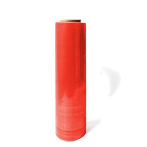 安赛瑞 缠绕膜  50cm×300m 净重3.5kg/卷 单卷 PE彩色物流打包膜 红色 10641