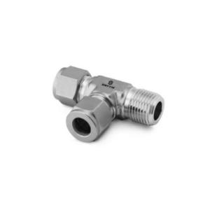 SMYTIK(斯麦提克) 主管外螺纹卡套三通 S6-TMT-8-MR01 8mm-1/8" 316不锈钢 卡套管公制到NPT外螺纹
