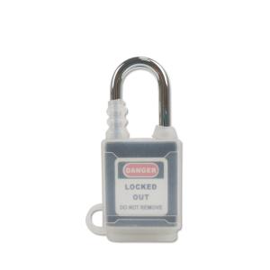 安赛瑞 全密封防尘安全挂锁(黑)上锁挂牌锁头 工程塑料钢制锁梁工业挂锁 LOTO安全挂锁 11335