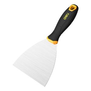 deli(得力工具) 塑柄油灰刀腻子抹灰刮刀铲刀 DL-HD4塑柄油灰刀4寸(黄)