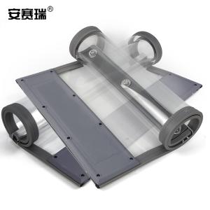 安赛瑞 磁性自吸软门帘 透明磁吸门帘 (50×230cm)厚1.5mm 挡风帘隔断隔热保暖帘 超市商场PVC软门帘 灰23923